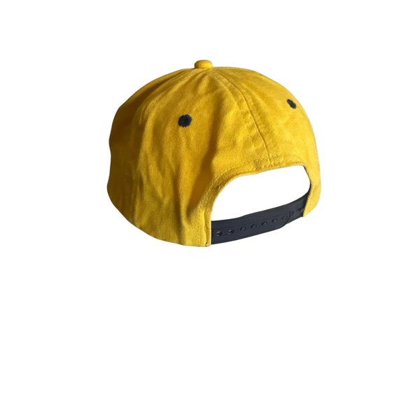 Vintage RFC Cal Snapback Hat Yellow & Blue Cotton Adjustable Baseball Cap - Picture 3 of 6